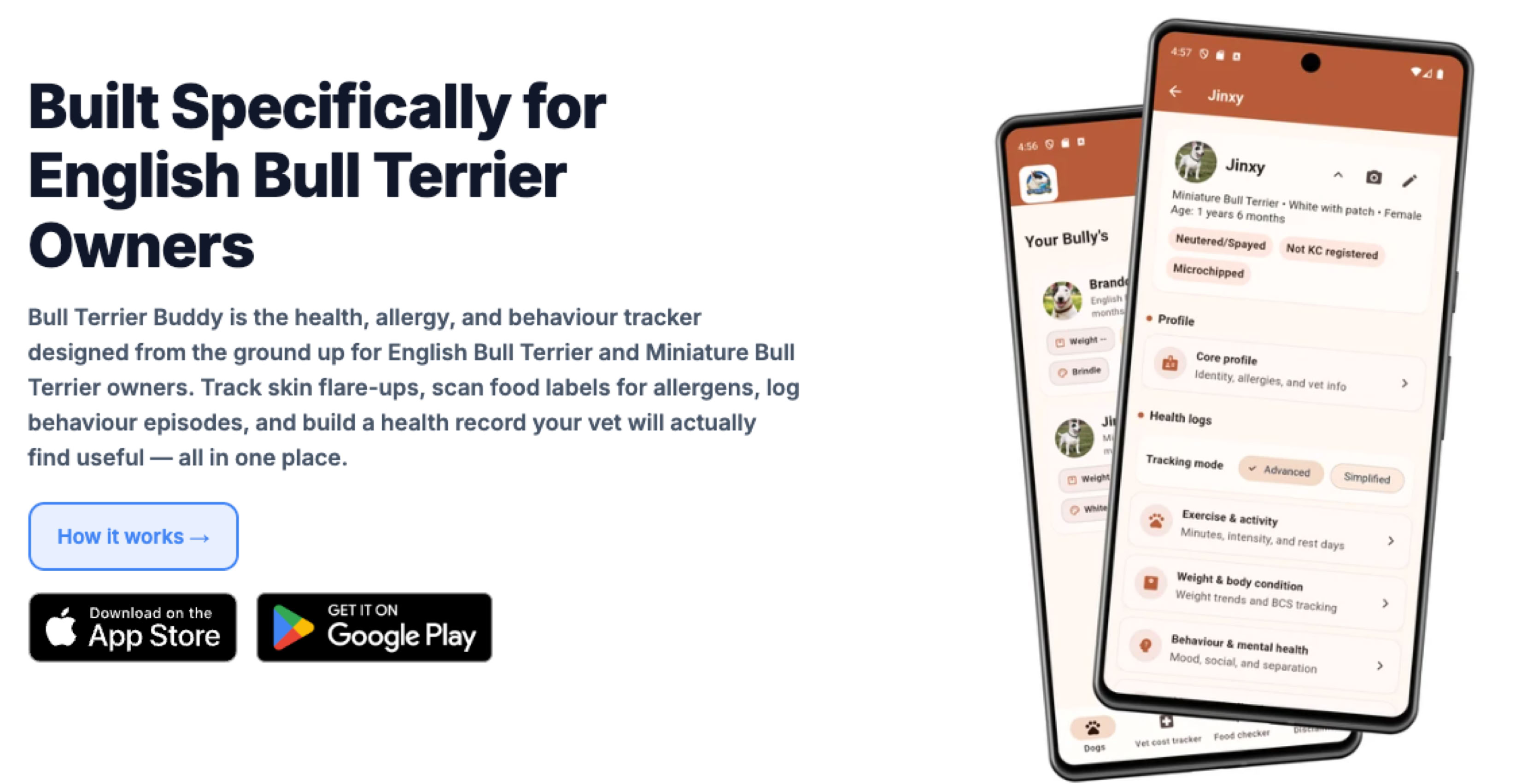 Bull Terrier Buddt mobile app